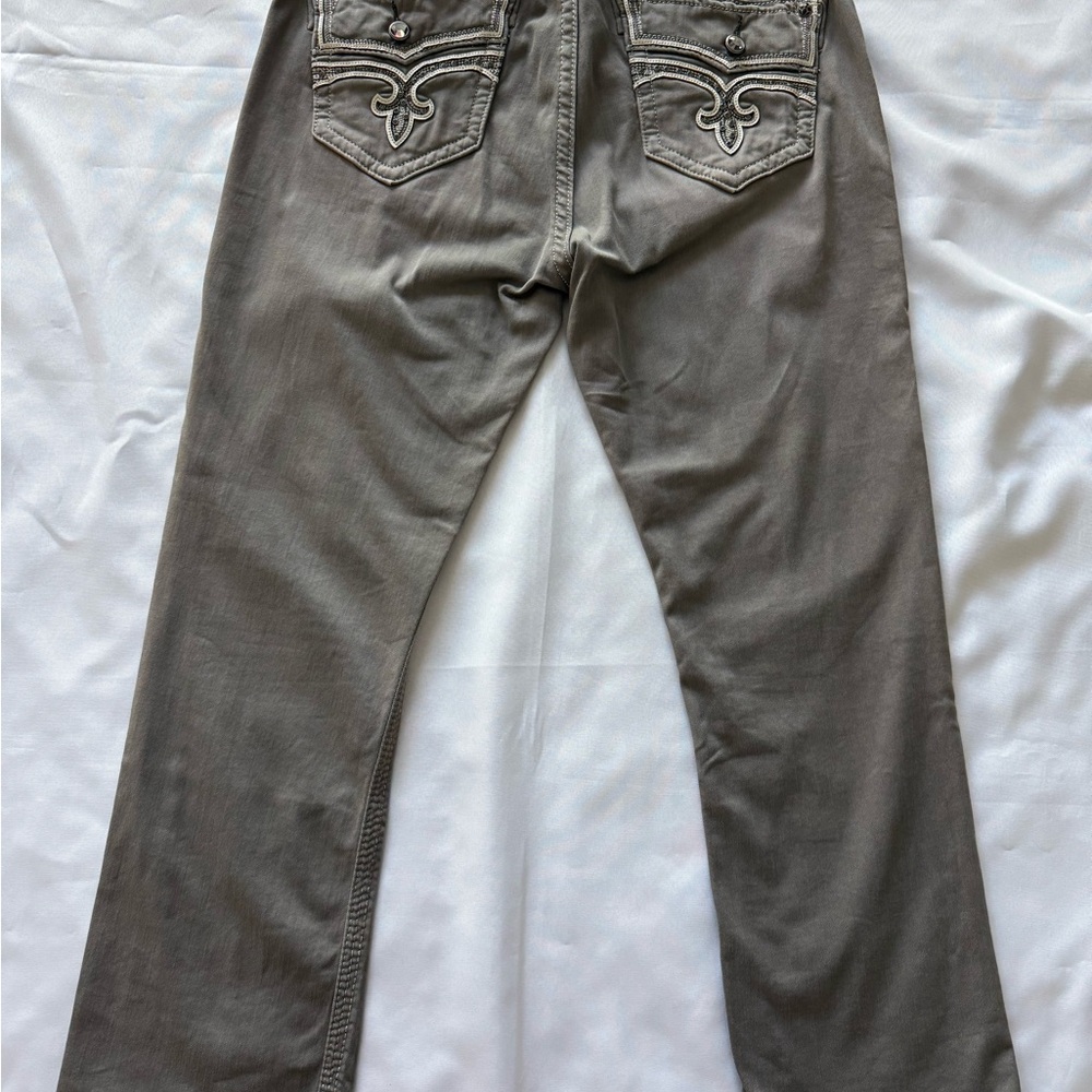 Rock Revival Gal’s Taupe Crop Jeans - size 31